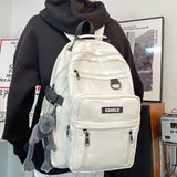 Purple Waterproof College Backpack Men Women Laptop Bag Boy Girl Travel Bags