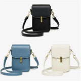 Cowhide Leather Mini Messenger Bag Women Hangbag Purse Girls Phone Bag
