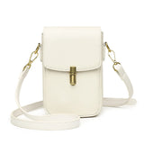 Cowhide Leather Mini Messenger Bag Women Hangbag Purse Girls Phone Bag