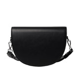 Vintage Leather Saddle Bag Women's Crossbody Handbag