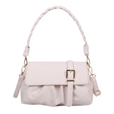 Retro Lady Flip-top Bag Soft Leather One Shoulder Bag Hand Bags For Women
