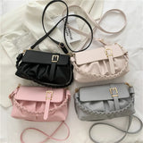 Retro Lady Flip-top Bag Soft Leather One Shoulder Bag Hand Bags For Women