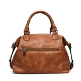 Retro Leisure Shoulder Bag Large Capacity Women Handbags Soft Leather Crossbody