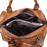 Retro Leisure Shoulder Bag Large Capacity Women Handbags Soft Leather Crossbody