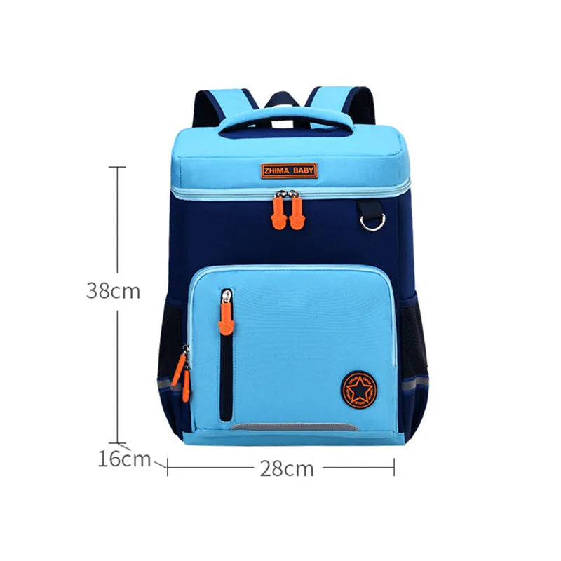 Waterproof School Backpack for Boys Girls Orthopedic Book Bag