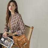 Vintage Crossbody Bag Brown Soft Shopper Bag