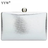 Red Silver Clutch Bag for Women Evening Party Wedding Purse