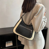Casual PU Leather Shoulder Bags Women Large Capacity Top Handle