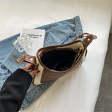 Casual PU Leather Shoulder Bags Women Large Capacity Top Handle