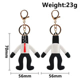 Skibidi Toilet Figure Keychain PVC Keyring Pendant Child Doll Birthday