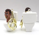 Skibidi Toilet Keychain PVC Keyring Pendant Child Doll Birthday Christmas Gift