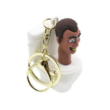 Skibidi Toilet Keychain PVC Keyring Pendant Child Doll Birthday Christmas Gift