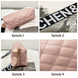 Lingge Embroidery Camera Women's Messenger Bag