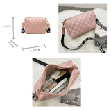 Lingge Embroidery Camera Women's Messenger Bag