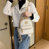 Small Travel Backpack Back Pack Sac A Dos Femme Lattice Bagpack