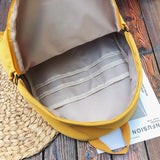 Solid Waterproof Nylon Women Backpack Casual Backpack For Teenagers