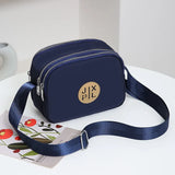 Solid Women Nylon Square Small Handbags Lady's Shoulder Cross Body