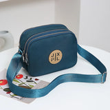 Solid Women Nylon Square Small Handbags Lady's Shoulder Cross Body