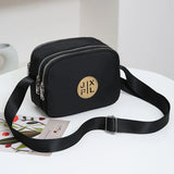 Solid Women Nylon Square Small Handbags Lady's Shoulder Cross Body