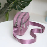 Solid Women Nylon Small Handbags Lady's Shoulder Cross Body Zipper Handbag