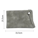 Chic Leather Envelope Clutch - Women's Fashion Accessory