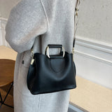 Spring Women's Casual PU Leather Crossbody Bags with Short Handle