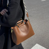 Spring Women's Casual PU Leather Crossbody Bags with Short Handle