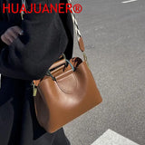 Spring Women's PU Leather Crossbody Bag Short Handle Handbag