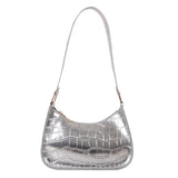 Crocodile Pattern Shoulder Bag Underarm Cross-body Bag