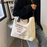 Spring Women's Canvas Shoulder Bag Large Capacity Messenger Handbag