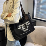 Spring Women's Canvas Shoulder Bag Large Capacity Messenger Handbag