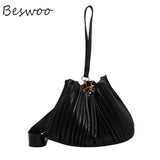 Spring Bags Summer Folds Bucket Bags for Women Shoulder Crossbody Bag