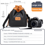 Waterproof SLR Camera Storage Bag with Drawstring Closure