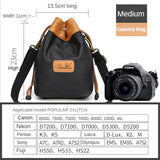 Waterproof SLR Camera Storage Bag with Drawstring Closure