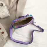 Spring Women's Nylon Shoulder Bag Colorful Soft Square Messenger Bag