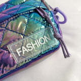 Spring Women's Nylon Shoulder Bag Colorful Soft Square Messenger Bag
