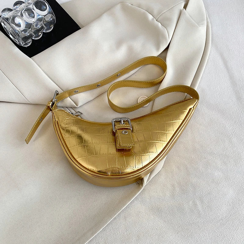 Women's Pu Leather Handbag Irregular Shoulder Bag