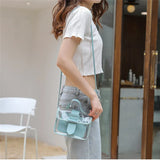 Women's Transparent Sling Bag PVC Shoulder Messenger Sweet Lady Bag