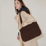 Spring Tote Bag Pleated Women Puff Bag Lightweight Large Capacity Shoulder Bag