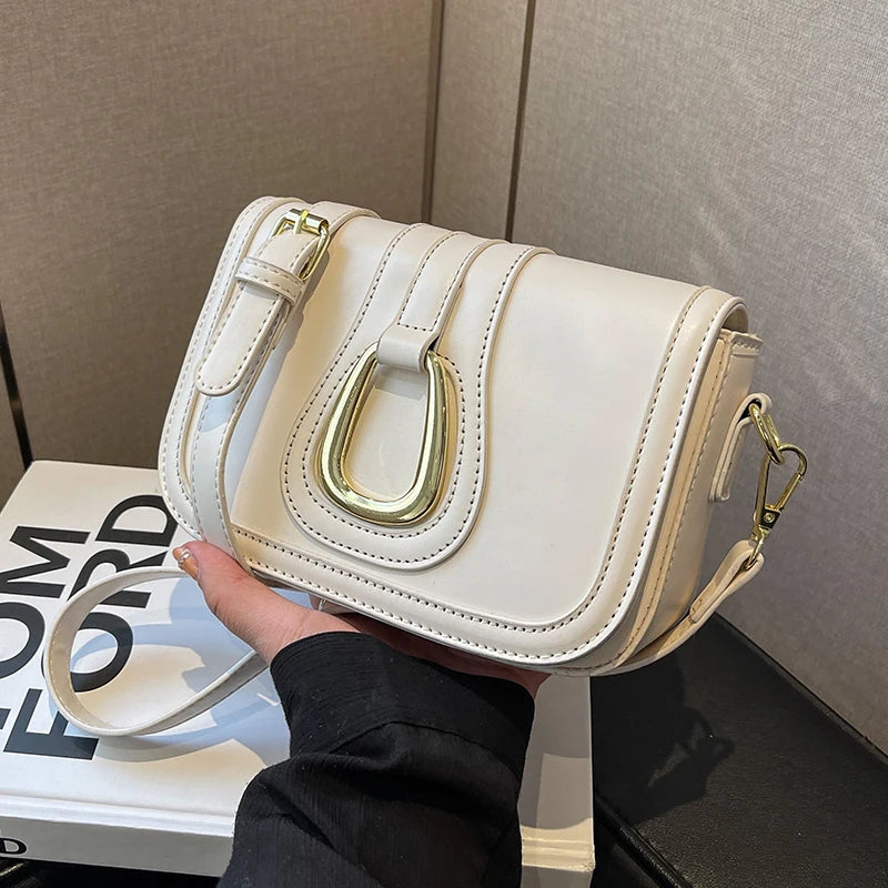 Spring Women Crossbody Shoulder Bags Vintage PU Leather Totes Shopping Bag