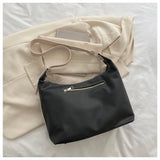 Women PU Shoulder Bag Casual Handbag Tote Bag With Pocket