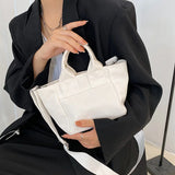 Summer Candy Colors Canvas Tote Bag for Women Shoulder Crossbody Lunch Bag