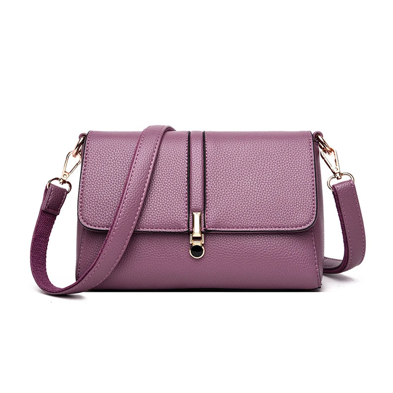 Summer Ladies Bag Leather Handbag Shoulder Bag Small Flip Messenger Bag