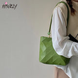 Summer Geometric Women Handbags Ladies Shoulder Bag Bucket Bag