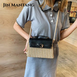 Vintage Rattan Bag Summer Crossbody Straw Handbag
