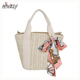 Summer Hot Scarf Shell Straw Bag Leisure Women Handbags