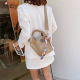 Summer Hot Scarf Shell Straw Bag Leisure Women Handbags