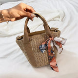 Summer Hot Scarf Shell Straw Bag Leisure Women Handbags