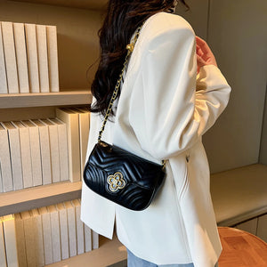 Summer Mini Crossbody Bag Women Leather Handbag Diamonds Chains Shoulder Bag