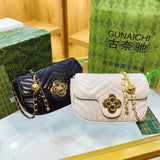 Summer Mini Crossbody Bag Women Leather Handbag Diamonds Chains Shoulder Bag